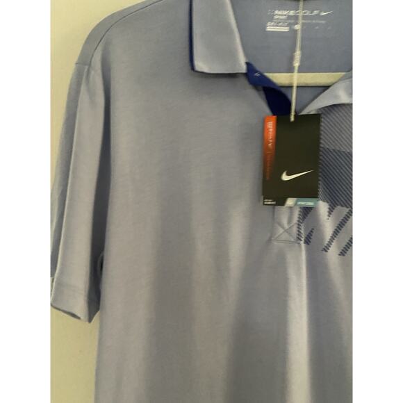 Nike Golf Sport Dri-Fit Polo Shirt Light Purple Sleeve Mens Large - Picture 5 of 12